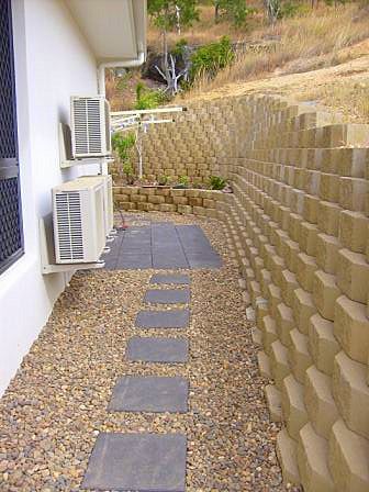 Paved area and retaining wall Northern Land Design