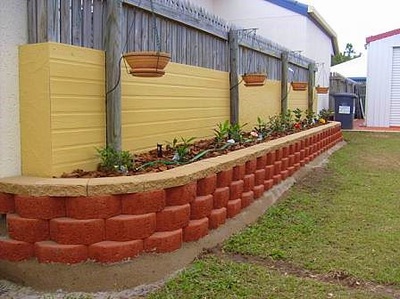 Bricked garden wall Northern Land Design